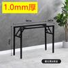 Estante para Mesa Plegable Mesa Larga Estante para Mesa de Doble Capa Estante de Hierro Patas de Mesa Patas de Mesa de una Sola Capa Mesa de Comedor Sencilla Soporte Blanco Cómo Vela Tú