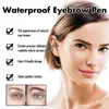 Lápiz de Cejas Salvaje EELHOE Rojo-Marrón de Cuatro Puntas Da Forma y Rellena las Cejas para un Aspecto Natural y Voluminoso en Múltiples Colores