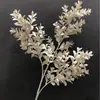 Rama Seca Color de Otoño Boj de Simulación Rama Única Flor de Espárrago Tira de Flor Sauce Nieve Línea de Piso Hogar Flor Suave Arte Floral