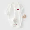 Mameluco de manga larga para bebé recién nacido, adecuado para primavera y otoño, unisex, hecho de algodón puro, diseñado para un uso cómodo en casa