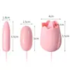 Vibrador Clitoriano Jinle Rose Carga Directa por USB Masturbador Femenino Cabeza Redonda Productos Sexuales Íntimos para Parejas Adultos