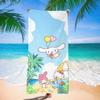 Toalha de Praia Popular Transfronteiriça Sanrio Infantil Desenho Animado Secagem Rápida Toalha de Praia Microfibra Estampa Digital Toalha de Banho