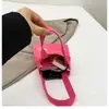 Bolso Lindo Dopamina con Bordado de Lazo, Lona Portátil Sencilla para Teléfono Móvil y Billetera para Salidas