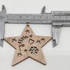Ventas Directas de Fábrica Manualidades Creativas de Madera Árbol de Navidad Decoración Navideña DIY Colgante de Joyería con Cuerda de Cáñamo