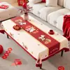 Toalha de Mesa Festiva de Ano Novo em Desenho Animado, à Prova de Óleo, Impermeável, Resistente ao Calor, Alta Qualidade, Ano do Cavalo, Festival da Primavera, à Prova de Poeira, Resistente ao Desgaste