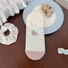26 Diseño Original de Primavera/Verano Ins Simples Versátiles Perro Salchicha Antideslizantes Invisibles Calcetines Estilo Ins para Mujer