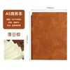 Cuaderno de Negocios A5 de Piel de Oveja con Cubierta de Cuero Suave, Personalizable con Logo, Diario Estudiantil, Cuaderno Personalizado para Oficina Corporativa