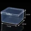 Caja de Almacenamiento de Perler Beads de Escritorio Caja Pequeña Cuadrada Almacenamiento Limpieza PP Caja de Plástico Transparente Caja Pequeña para Empaquetar Artículos Varios