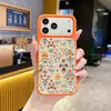 Suministro Exclusivo Transfronterizo de Patrón de Azulejo Floral Retro Funda Suave de Cobertura Total 18Pro Funda para Teléfono de Silicona Líquida Verdadera Iphone17