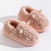 Pantuflas de Algodón para Hombres y Mujeres para Otoño e Invierno Se Pueden Usar Afuera Interior Hogar Antideslizantes Suela Gruesa Estilo Pareja Cálidas Más Pantuflas de Felpa