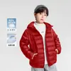 Ropa para Niños Zuoxi Estilo Año Nuevo para Niños Chaqueta Ligera de Plumas Capa Interior de Canalé Invierno Modelo Nuevo 2026 Abrigo con Capucha para Niños
