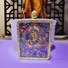 Colgante Thangka de Oro Semi-Pintado a Mano de Xizang, Ocho Budas Guardianes, Colgante Thangka del Buda del Nacimiento, Thangka Portátil al por Mayor