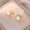 Aretes Transfronterizos para Mujer, de Alta Gama, Lujo Accesible, Compactos Elegantes, Diseño Nicho, a la Moda, Aretes Simples y Versátiles para Mujer, Joyería