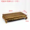 Base de Bonsái de Piedra Falsa Talla Madera de Ala de Pollo Base Rectangular Estatua de Buda Ceremonia del Té Adornos para Acuario Base Sólida de Madera y Piedra