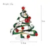 Moda Europeia e Americana Liga Esmalte Strass Árvore de Natal Broche Requintado Criativo Masculino e Feminino Roupa Corsage Alfinete de Joia