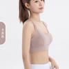 Sujetador Deportivo Cruzado de Doble Tirante con Push-Up para Realzar la Figura y Espalda Bella para Mujer, Adecuado para Fitness y Yoga