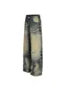Jeans Rotos Estilo Wasteland de la Calle Principal Americana para Hombres y Mujeres 2025 Retro Desgastados Sueltos Rectos Casuales Pantalones Largos
