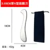Raspador Gua Sha Facial de Aço Inoxidável Transfronteiriço, Espátula para Base, Faca de Fáscia em Forma de S, Faca Universal de Relaxamento para o Corpo Inteiro, Ferramenta de Massagem para Beleza