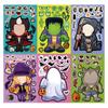 8 pegatinas de personajes de disfraz de Halloween DIY carcasa de teléfono móvil pintura de pared libro de mano decoración de escritorio ins