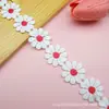 Encaje Soluble en Agua, Encaje de Margaritas Pequeñas, Zapatos y Sombreros, Encaje Multicolor, Accesorios de Ropa con Flores Pequeñas, Accesorios, Encaje