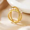 Anillo retro francés de lujo ligero con perla natural de agua dulce S925 plata de ley estilo frío nicho índice de alta gama