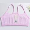 Venta al por mayor de fábrica punto ropa interior de algodón para niñas camiseta sin mangas para niñas pubertad cómoda transpirable top de tubo