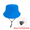 Sombrero de Pescador Liso para Adulto Hecho a Medida, Sombrero Multicolor de Algodón Puro para Protección Solar, Bordado y Letras Personalizadas Ligeras, Al Por Mayor en Stock