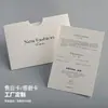 Cartão de Pós-venda para Roupas de Alto Padrão Personalização Etiqueta de Preço para Roupas Femininas Cartões de Agradecimento Envelopes Cartões de Registro de Devolução/Troca em Estoque Feito Sob Medida