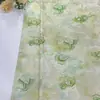 Tela suave de rayón 100% con estampado Xiangyunsha tejida en oro con patrón de brocado, vestido cheongsam de nuevo estilo chino, tela floral de estilo nacional