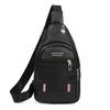 Nova Bolsa de Peito Masculina da Moda em Couro PU Macio Bolsa de Ombro Simples Casual para Negócios Bolsa Transversal para Ciclismo Bolsa de Peito Masculina