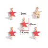 Colgante de Aleación de Perla Incrustada de Estrella y Luna Colgante Hecho a Mano DIY Pulsera Llavero Accesorio para Bolso W858