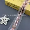 Huwei Xiaowangfeng Indústria Pesada Lantejoula de Órbita Renda Laço para Pescoço Acessórios Fita 4,5CM de Largura
