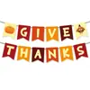 Nueva Decoración de Fiesta Temática de Acción de Gracias, Arreglo del Festival de la Cosecha de Otoño, Bandera de Pavo Calabaza y Flores al por Mayor Personalización