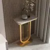 Suporte de Flores Leve de Luxo Estilo Italiano, Suporte de Flores de Chão para Sala de Estar com Tampo de Pedra Estilo Nórdico, Suporte Simples de Ferro de Alta Qualidade para Vasos de Flores