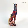 Adornos de resina de leopardo con transferencia de agua, coloridos y transfronterizos, para decoración de ventanas, escritorios, hogar, regalo, pequeños adornos.