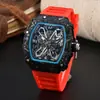 2024 Nuevo Reloj para Hombre Rm Más Vendido Cuarzo Hueco Tendencia de Moda Tipo Barril Fabricante Venta al por Mayor Dropshipping