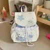 Mochila Nueva Estilo Coreano Mochila Linda con Bordado Mochila Pequeña de Encaje para Mujer Mochila Escolar de Dibujos Animados para Estudiante Viajero Niña