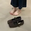Primer Encuentro Jifa Mary Janes Francesas de Suela Plana con Forro de Piel Sintética Calzado para Mujer Ropa de Abrigo 2026 Otoño/Invierno Lana Retro de Noche