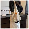 Bolsa Tote de Gran Capacidad Bolsa Tejida Bolso de Hombro de Verano Bolso Tejido Hecho a Mano para Mujer Nuevo Bolso de Playa para Vacaciones