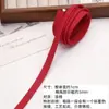 Estilo Ins Coreano Retro Rojo Puntos de Polka Cerezas Lazos para el Cabello de Niña Tela DIY Diadema Hecha a Mano Material DIY