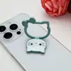 Suporte de Anel Hello Kitty Suporte de Celular Gato KT Suporte de Celular Montado na Parte Traseira Adesivo Suporte Dobrável Rotativo Portátil