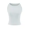 Atacado de Roupas Femininas Transfronteiriças Verão 2026 Nova Garota Picante Ajuste Slim Gola Redonda Cor Sólida Top Camisola Curta