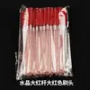 Cepillo de Pestañas en Espiral de Cristal Wanjiaxiu, Extensión de Pestañas Ultra Fina, Peine Desechable Especial de Colores Vivos y Cepillo para Cejas