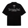Camiseta de Manga Corta con Estampado de Letras para Hombre, Marca de Moda con Diseño Creativo de Cuentas, Única y Elegante, Corte Holgado, Algodón Puro, Camiseta de Cuello Redondo, Estilo Ins
