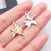 Colgantes de aleación de estrella de mar y concha estilo océano con goteo de aceite, kit de accesorios para pendientes y collares DIY, venta al por mayor de kits de material para colgantes
