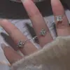 Pulseira de Prata S925 Flor de Trevo com Diamante Cintilante Nalan, Joia Exclusiva e Simples Estilo Ins Flor da Sorte Nicho S8527