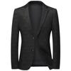 Traje Elástico de Nailon para Otoño e Invierno Laishbert para Hombre Joven Traje a Cuadros sin Planchado Slim Trendy Casual Traje Individual