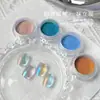 Polvo de Espejo para Uñas Transfronterizo Polvo de Luna de Colores Polvo de Aurora Neón Polvo de Espejo Súper Brillante Purpurina Iridiscente para Uñas Venta al por Mayor