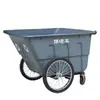 Caminhão de limpeza de quatro rodas 400L Carrinho de saneamento de propriedade municipal Caminhão de lixo de saneamento Lixeira grande para uso externo