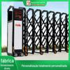 Foshan porta elétrica retrátil controle remoto automático escola porta retrátil escritório do governo Comunidade elétrica porta dobrável